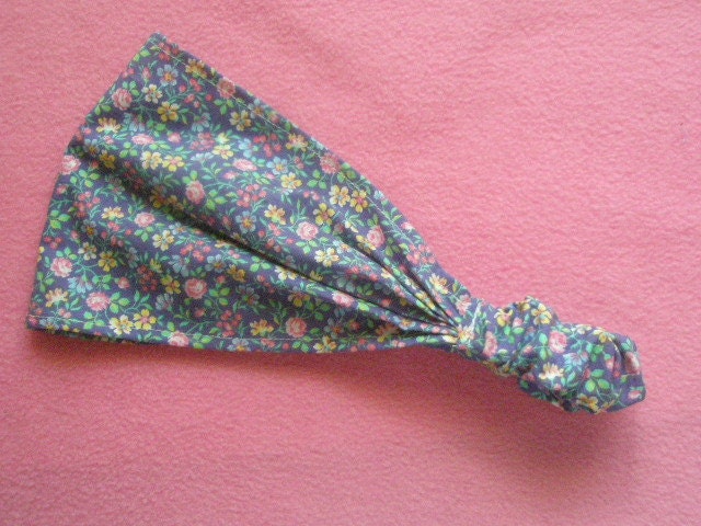 women or teen bandana style headband handmade and ready to ship