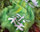 Forest- Handpainted Silk Scarf