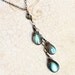Labradorite Necklace, Oxidized Sterling Silver - Summer Rain by CircesHouse on Etsy