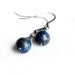 Lapis Lazuli Earrings with Blue Topaz on Oxidized Sterling Silver - Dark Sky by CircesHouse on Etsy