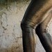 Dark Gold Leggings, Metallic Leggings
