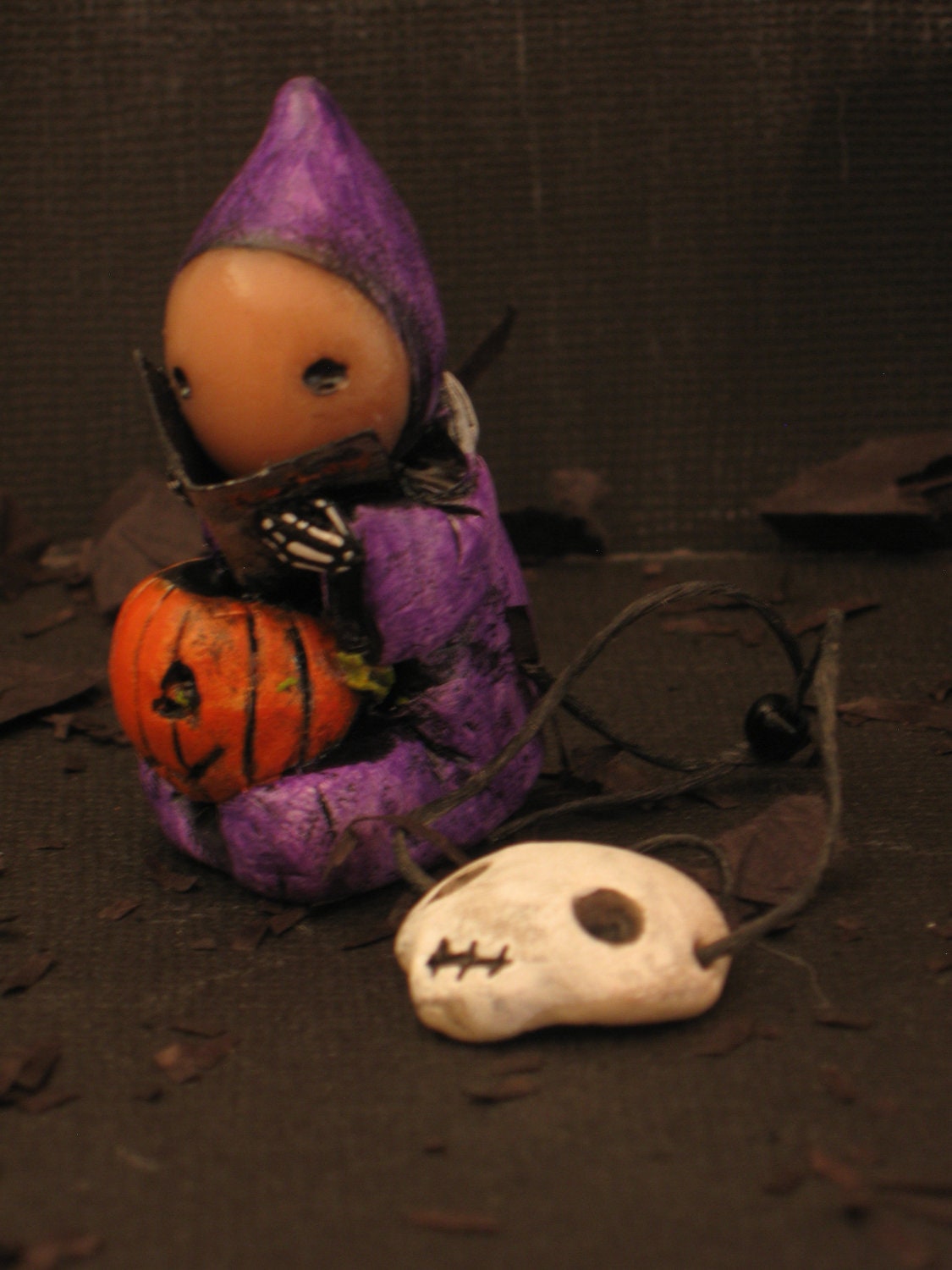 Scary Book Poppet- Lisa Snellings for Halloween - Scary Stories