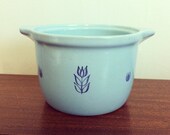 Vintage Cronin Blue Tulip Crock 1950s-60s