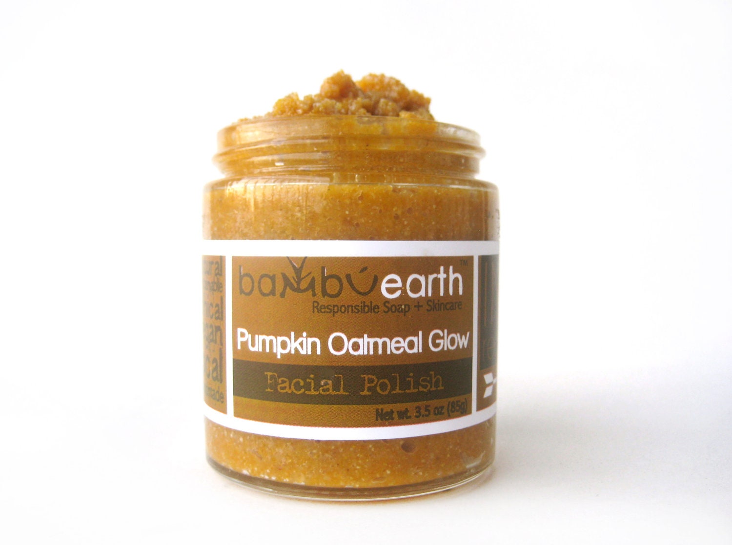 Face Scrub : Pumpkin Oatmeal Glow Limited Edition with Pumpkin and Pumpkin Seed Oil for Autumn