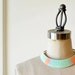 Mint. Pastel. Pretty. Colorblock Thread Wrapped Statement Bib Necklace - no. 701M