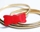 Enamel Bow Belt - Small (Red, Blue, White, Black, Cream)