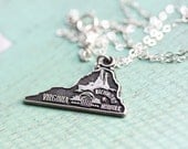 State Charm Necklace - Virginia