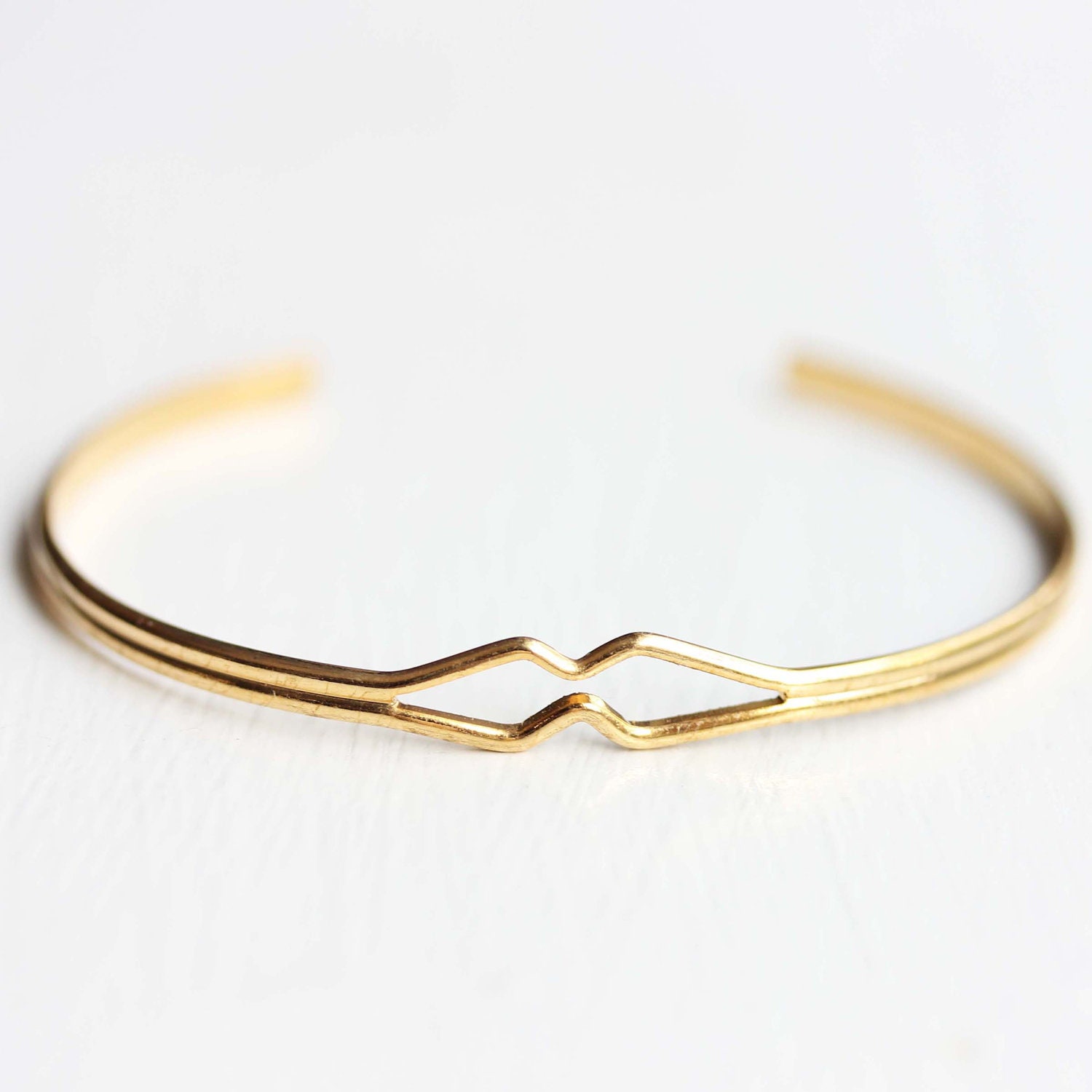 Diamond Bend Cuff Bracelet