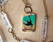 W.H. Auden Swallow Necklace (custom)