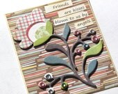 Friends Are Kisses Handmade Card