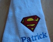 Embroidered Personalized marvel comics superman golf bowling workout towel