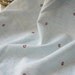 Nautical Marine, Neat Embroidery Red Anchors Rudders On Pale Blue - Japanese Dyed Cotton Fabric (1/2 Yard)