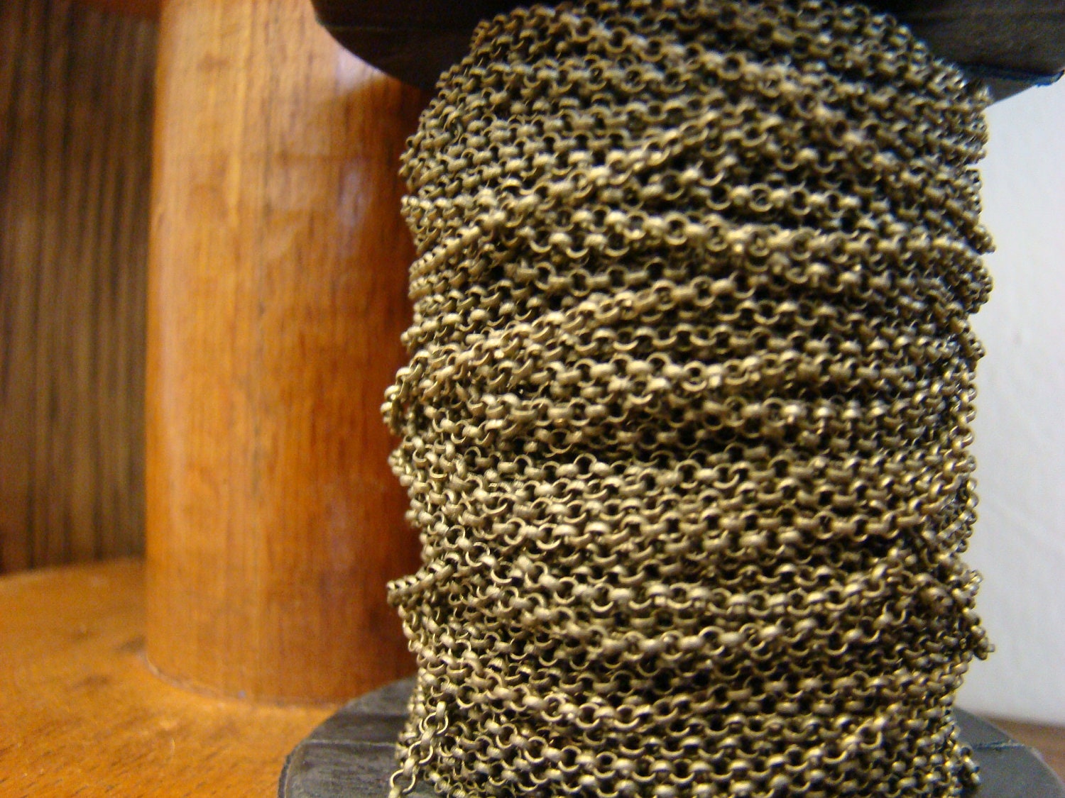 Rolo Chain, Antique Bronze - 10 Feet - Wholesale