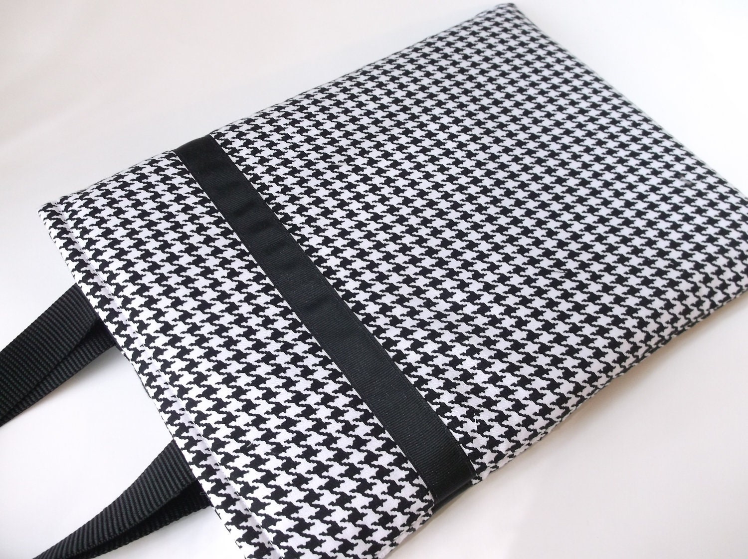Womens Laptop Bag, Houndstooth Laptop tote, MacBook Bag, MacBook Pro 13, MacBook Air 13, MacBook Pro 13 Case,