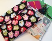 Padded E-reader Carrying Case with Pocket for ANY model of Nook or Kindle- YOUR Choice Fabric