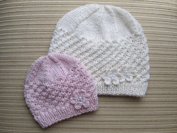Number 62 Knitting Pattern Stars Stitch Hat in Sizes 0-6 months, Child/Teen/ Small Adult