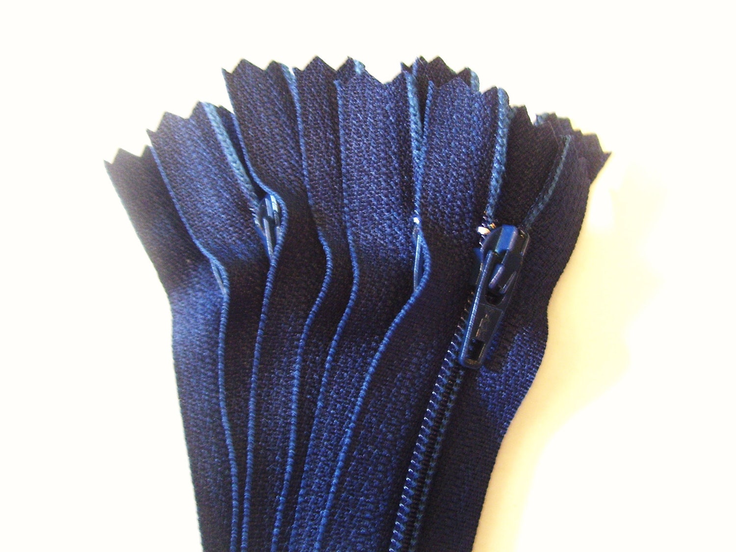 Ten 9 inch Navy YKK zippers - Special Pricing - YKK color 920