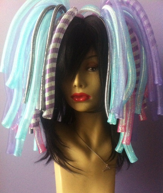 FLASH Sale - the PASTEL color combo of pink blue white silver ... UV  Pair of Cyberlox Falls