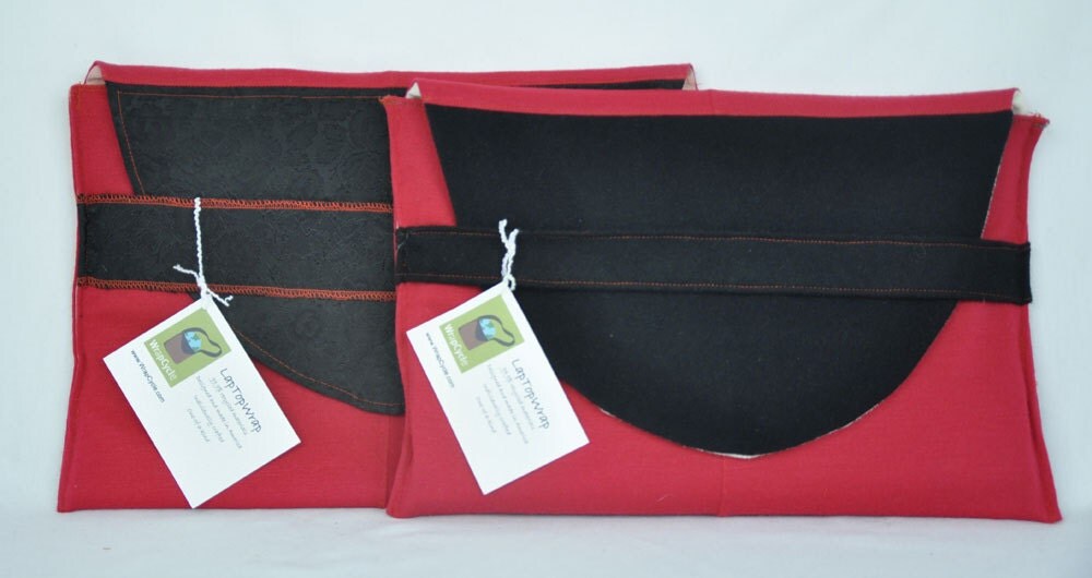 50% OFF and Free shipping Eco 15 inch Laptop Sleeve Padded Deep Rose Pink and Black