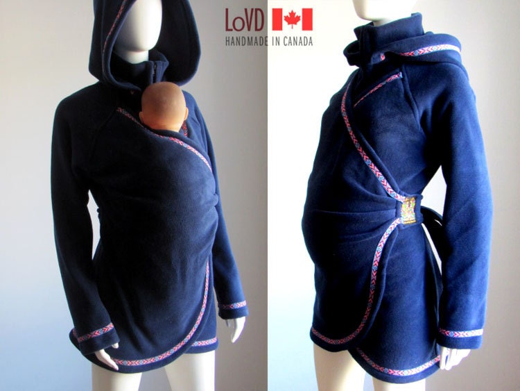 Maternity. Maternity Clothes. Babywearing Coat. Baby Wearing Jacket. Hood.  Maternity Jacket. Winter. Canada. Carry Coat. Sling. Canada.