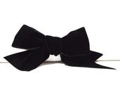 Black Velvet Hair Bow