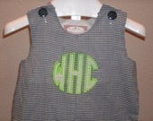 Boys circle applique Longall JonJon With MONOGRAM Personalized