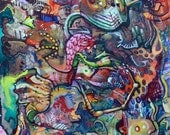 Original Art- Psychedelic Progression, Detailed, Colorful