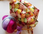 Small Cotton  Knitting / Spinning Bag