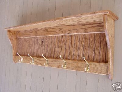 Wood Coat Rack Wall Shelf Country Rustic Wall Hanging 42" - appletreewoodcrafts