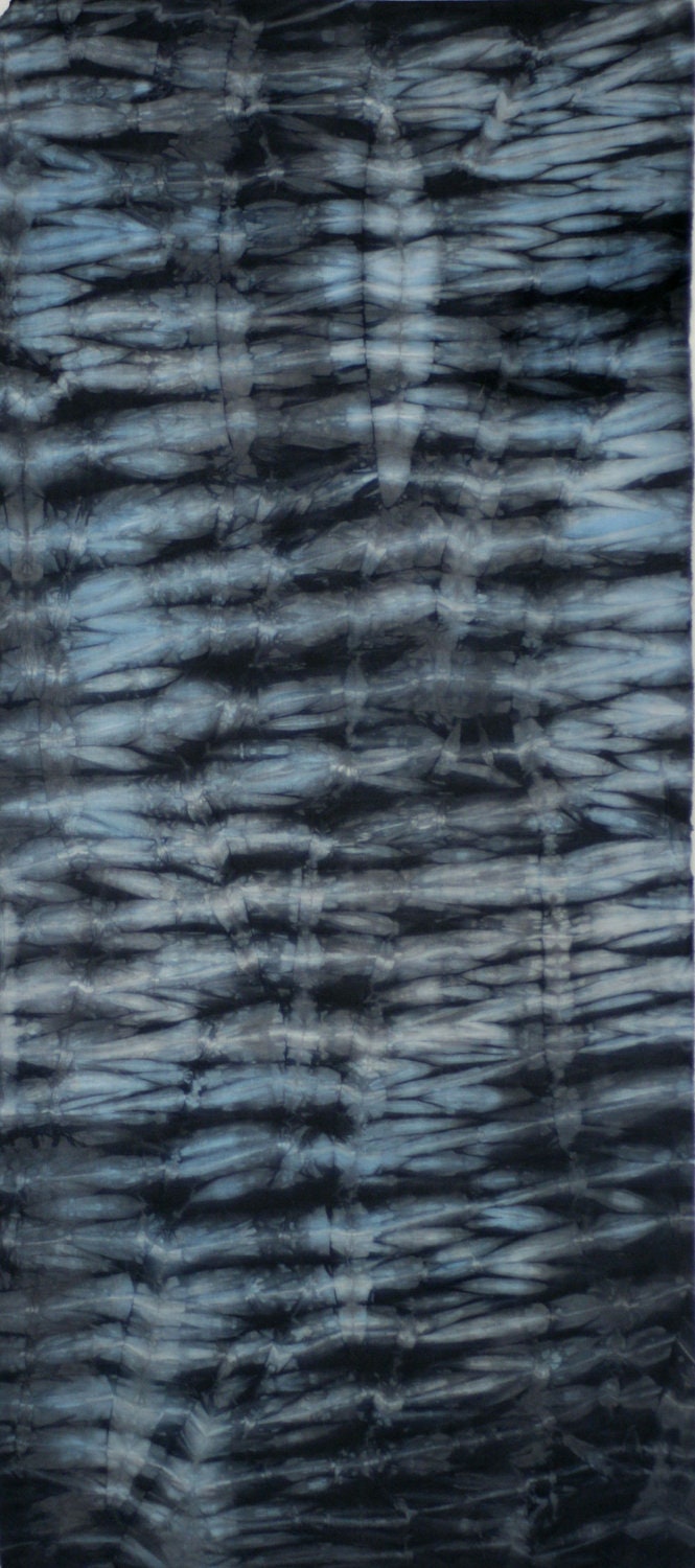 Hand Dyed Shibori Fabric - Imabari - One Half Yard