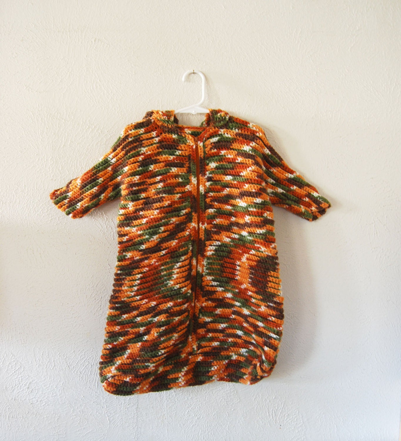 vintage knit baby outerwear sack