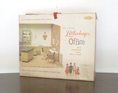 circa 1960s Complete Dr. LITTLECHAP'S DOCTORS OFFICE dollhouse