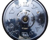 Hubcap Clock, Volvo, unique wall clock (a)