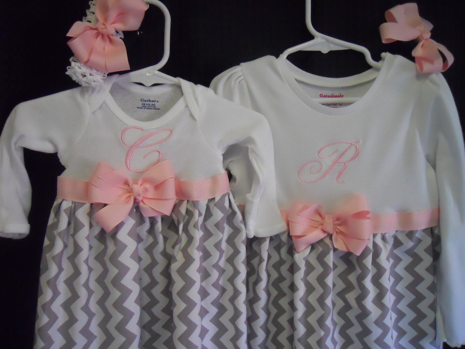 Boutique Girls Infant Gown and Dress set soo Pretty Great for Coming Home Outfit for Sister and Baby