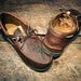 Annie Oakley "Westsiders" - Custom Handcrafted Oiled Dark Tan Leather Boat Shoes - MADE TO ORDER