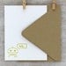Robot Note Card Set Letterpress Geekery - Fathers Day, Men - Bamboo Mustard Yellow, Techie, 10 pack (NRH03)