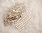 Rhinestones Comb-Hair Accessories, Vintage, Victorian, Wedding, Bridal with Gift Box