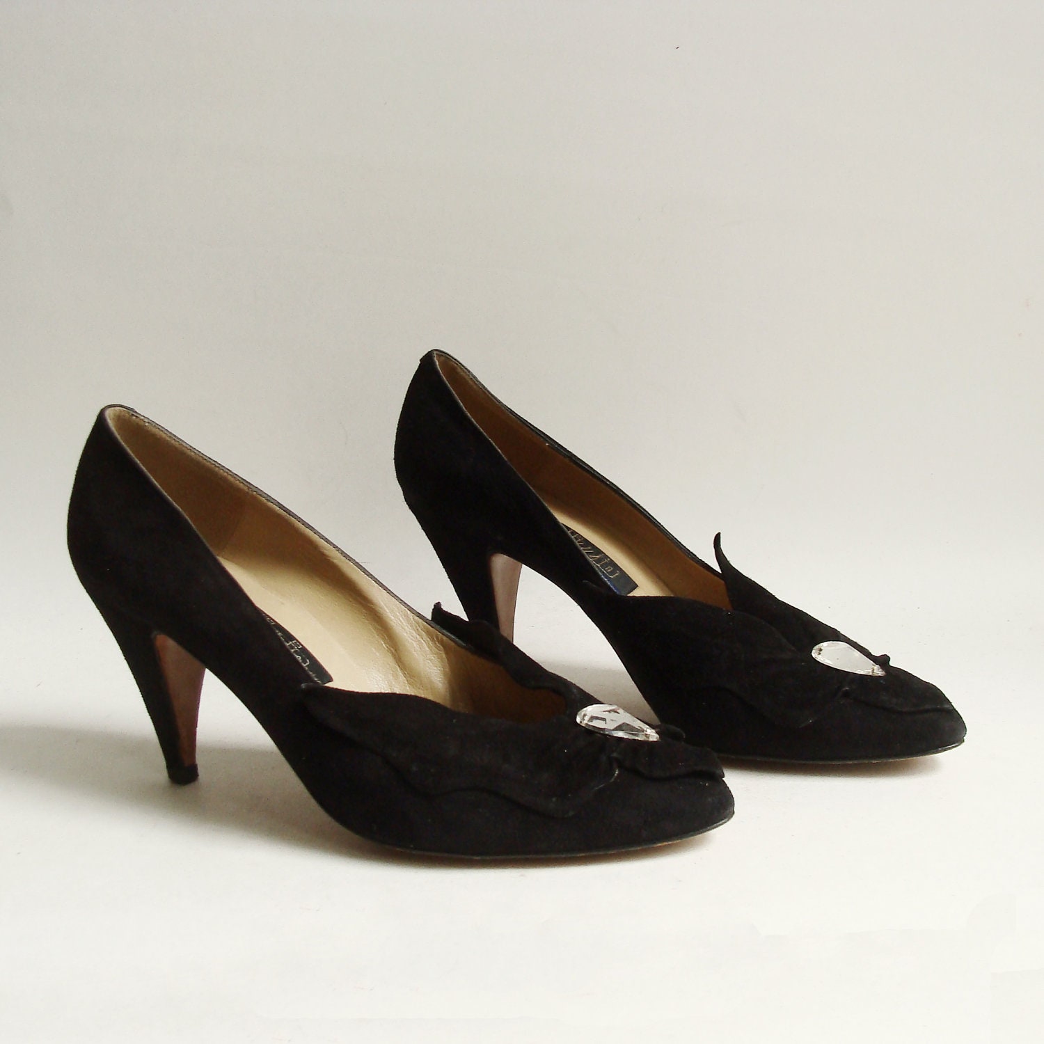 Black Suade Heels