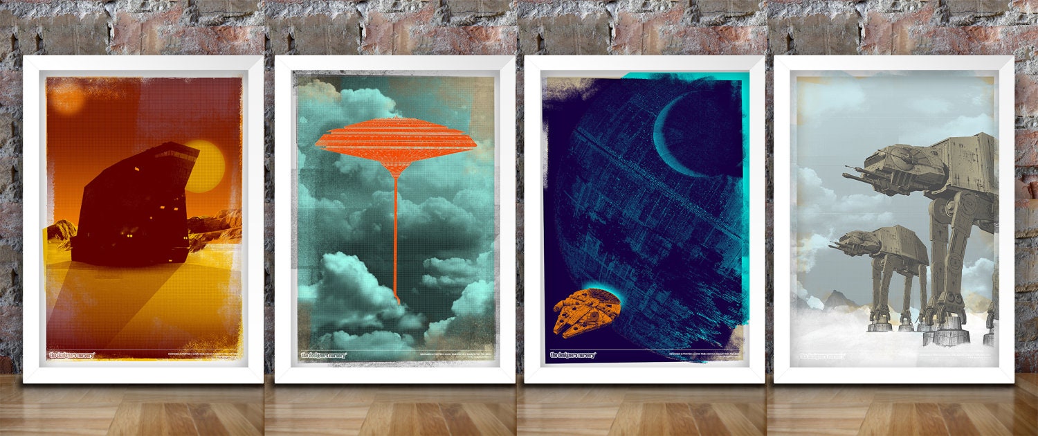 Star Wars Inspired Print (SANDCRAWLER) A3 - 2012