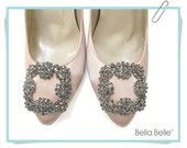 Champagne Nude Pink Blush with Red Hearts On Sole Crystal Brooch Wedding Pumps Bridal Shoes