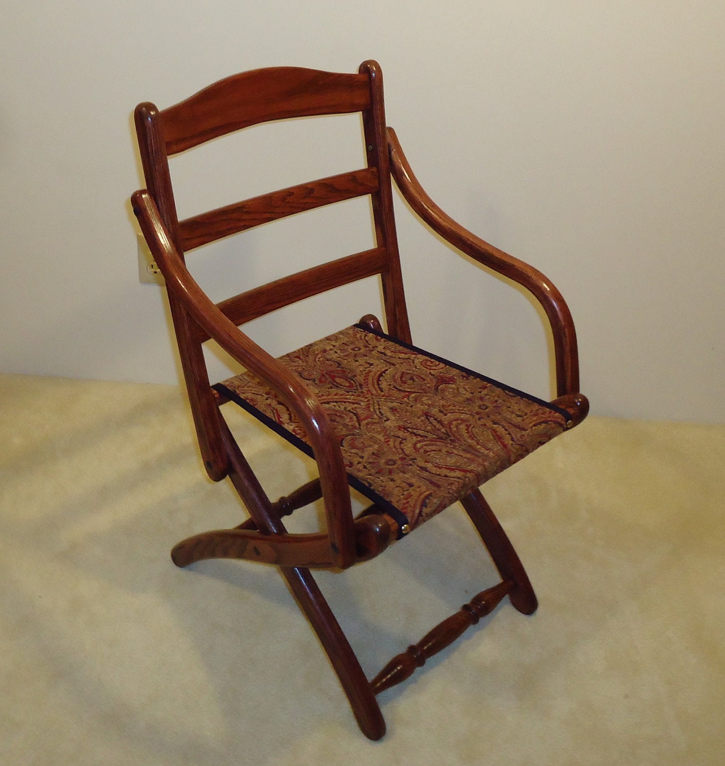 Civil War Folding Arm Chair By PaWoods On Etsy