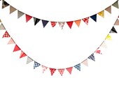Vintage Paper Garland - Paper Bunting - Upcycled Streamers Banner - Romantic Home Decor