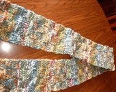 Hand Knit Scarf Multicolor Unisex