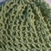 Crochet Cotton Mesh Cap Lime Green Adult Unisex