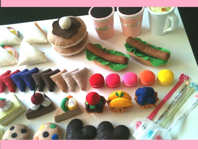 ETSY Pretend food - Play food - Felt food ULTIMATE Birthday gift set
