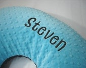 Personalized Nursing Pillow Cover in Block Letters