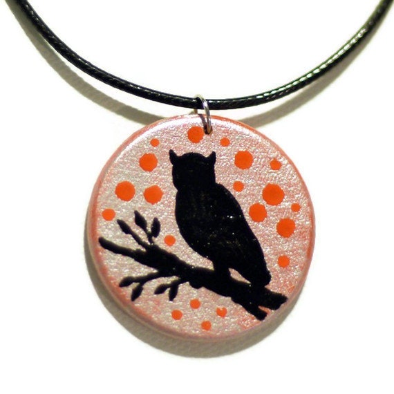 Unique Hand Painted Art Pendant Necklace