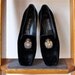 vintage Ralph Lauren smoking slippers . velvet crest shoes size 9 - 9.5