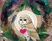 The Great Owl A4 Print