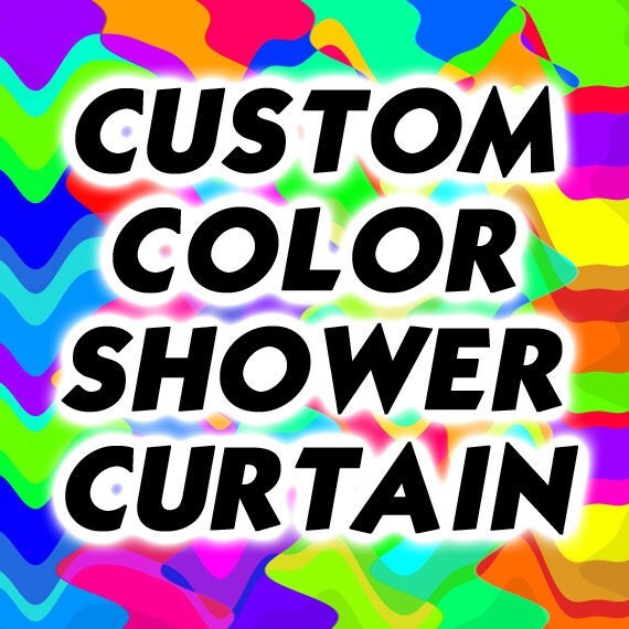 Extra Long Shower Curtain Custom Color Design bathroom decor